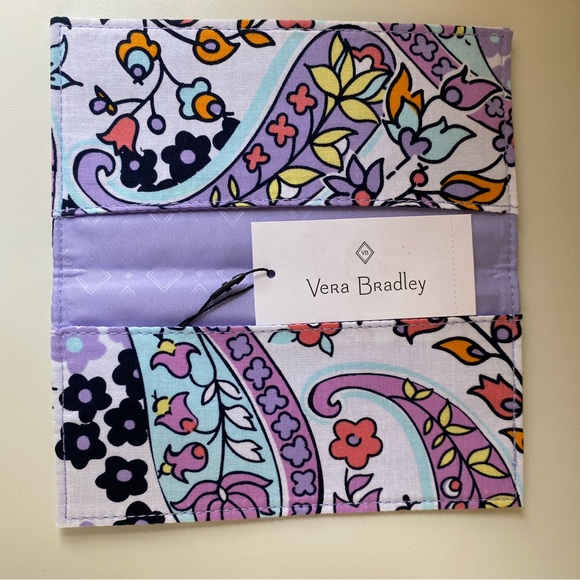 VERA BRADLEY Maddalena Paisley Soft Checkbook Cover - Picture 3 of 5